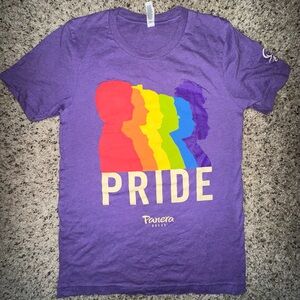 2021 Panera Bread Restaurant, I Belong Pride Rainbow Employee T-Shirt Sz S LGBTQ